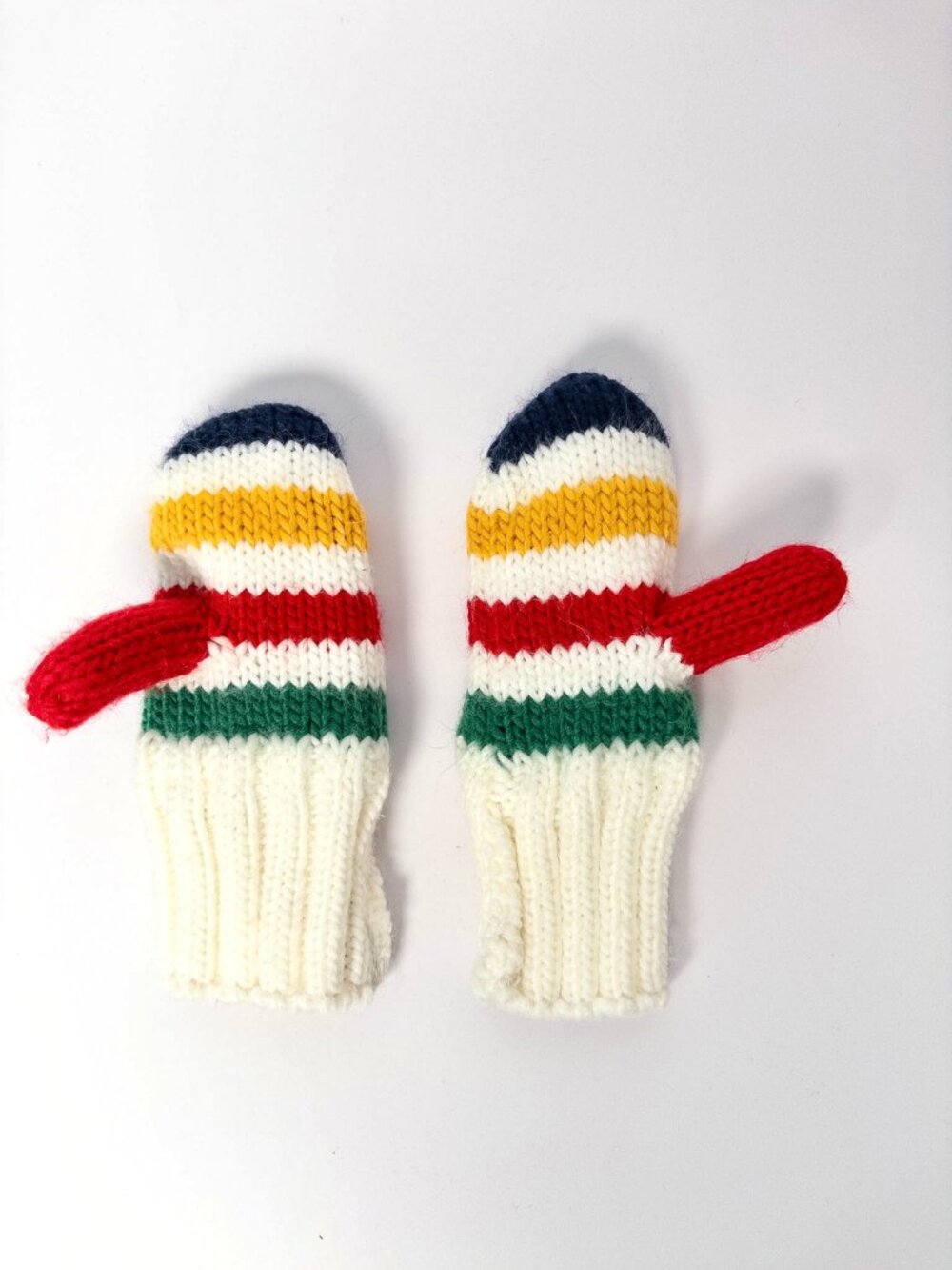 Hudson’s Bay HBC Stripes Baby Mittens Signature Classic Multistripe